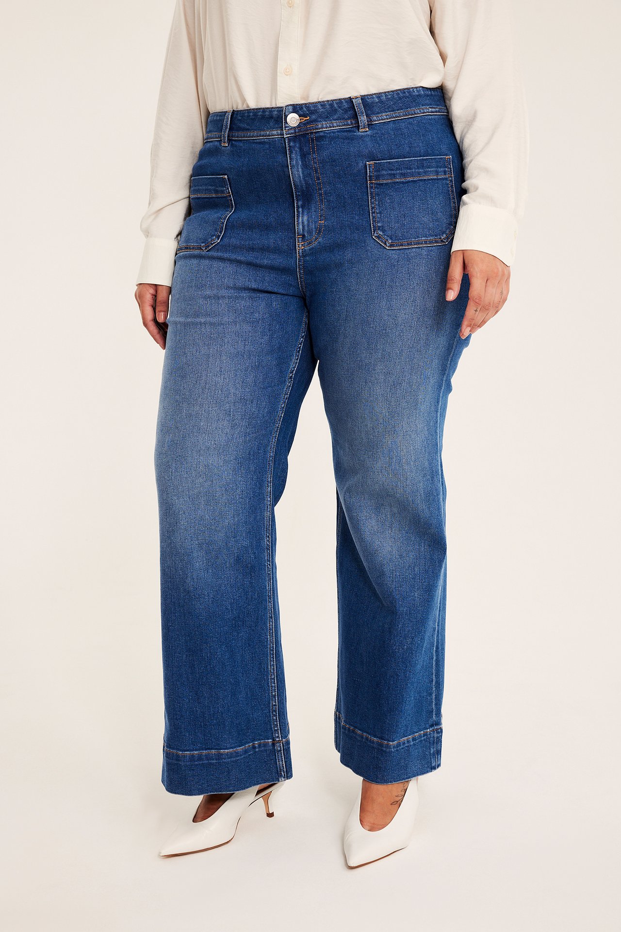 Flare jeans high waist - Denim - 4