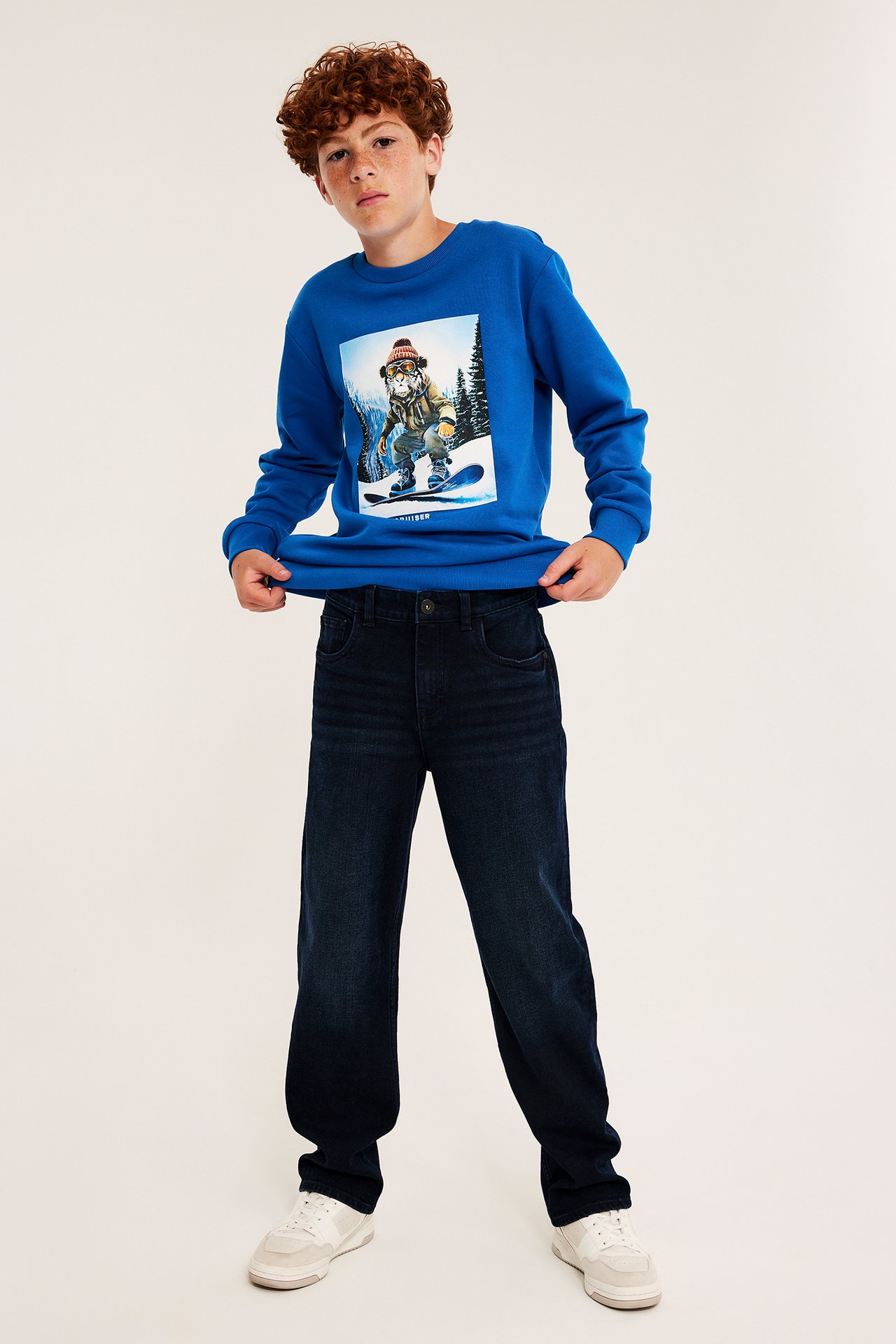 Sweatshirt med trykk