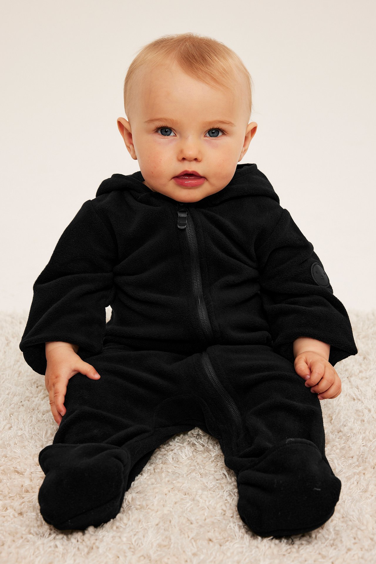 Kombinezon z polaru z kapturem