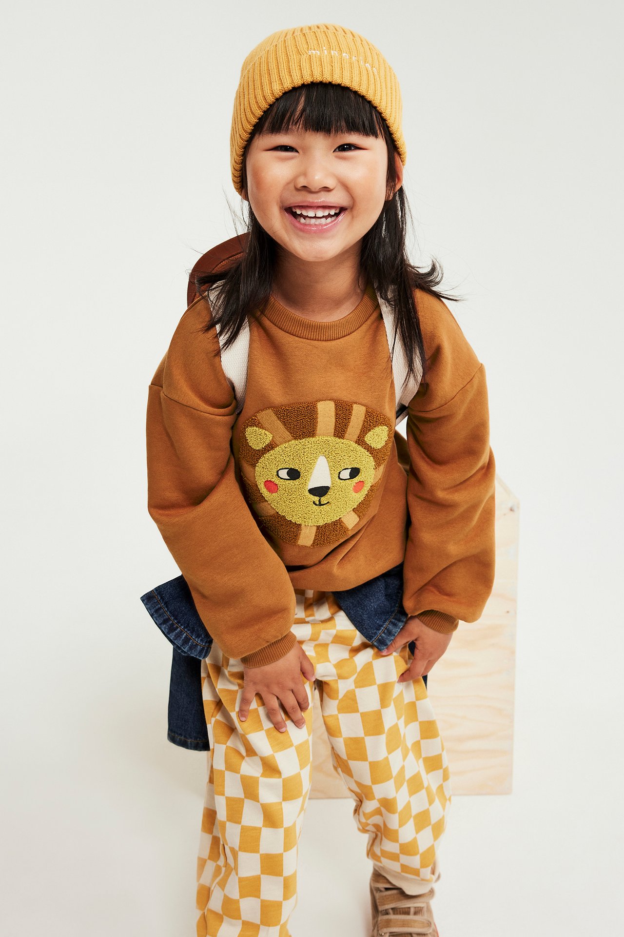 Mjuk sweatshirt med tryck