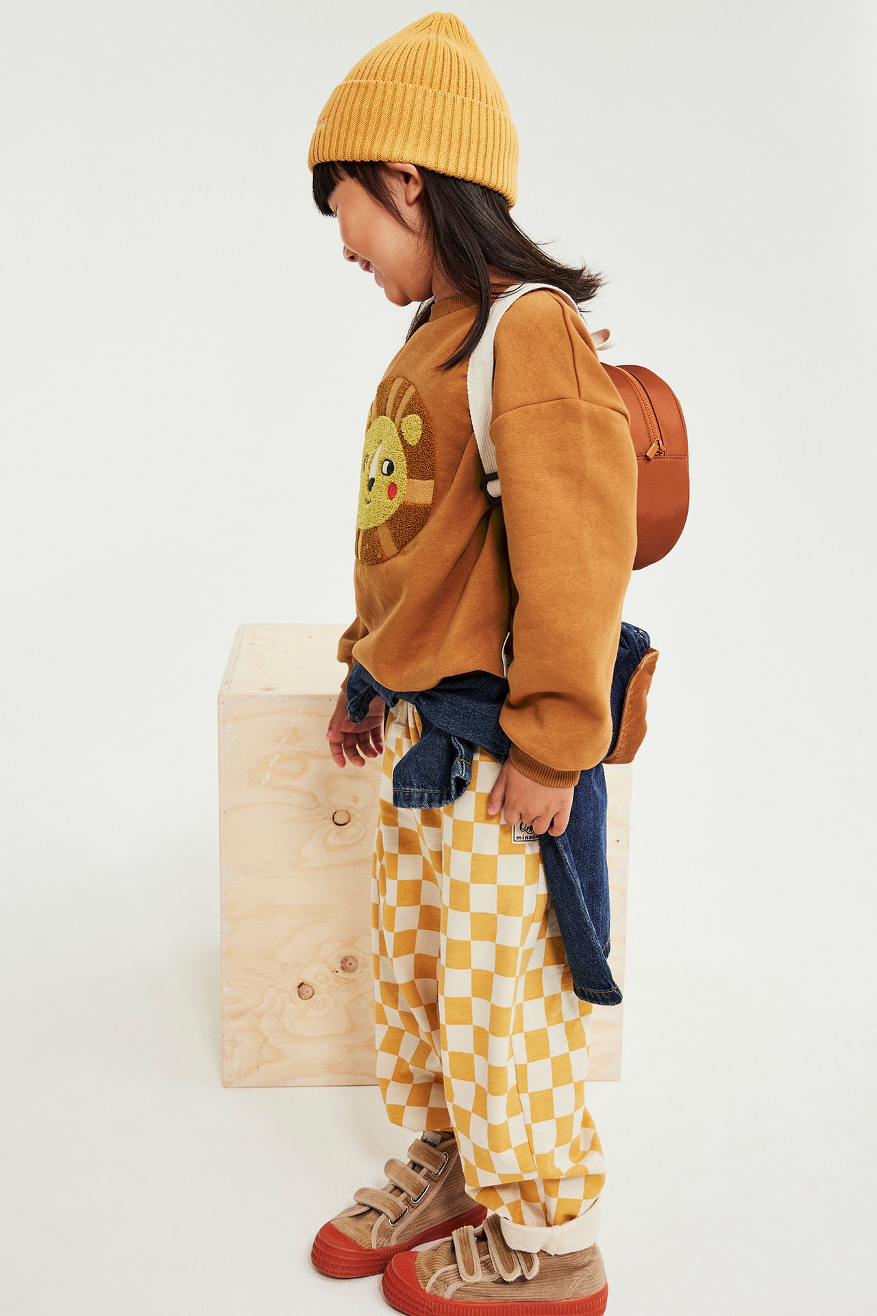 Mjuk sweatshirt med tryck - Brun - 4