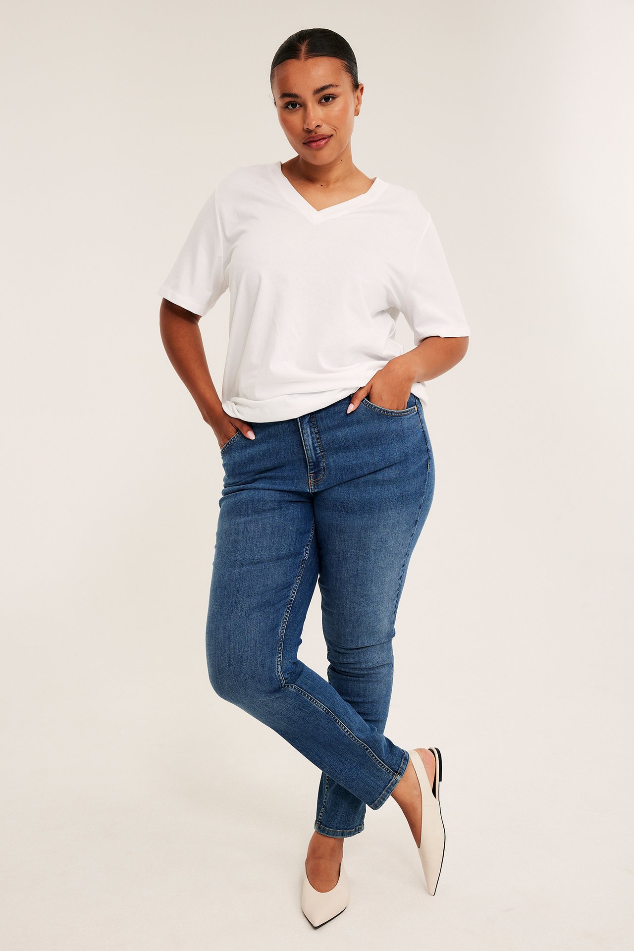 Slim jeans high waist