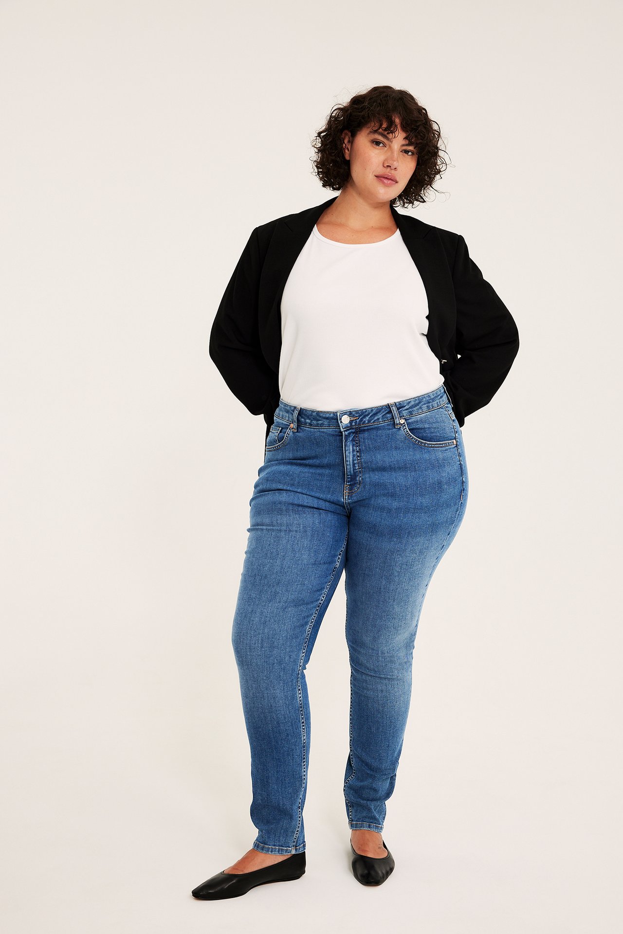 Slim jeans high waist