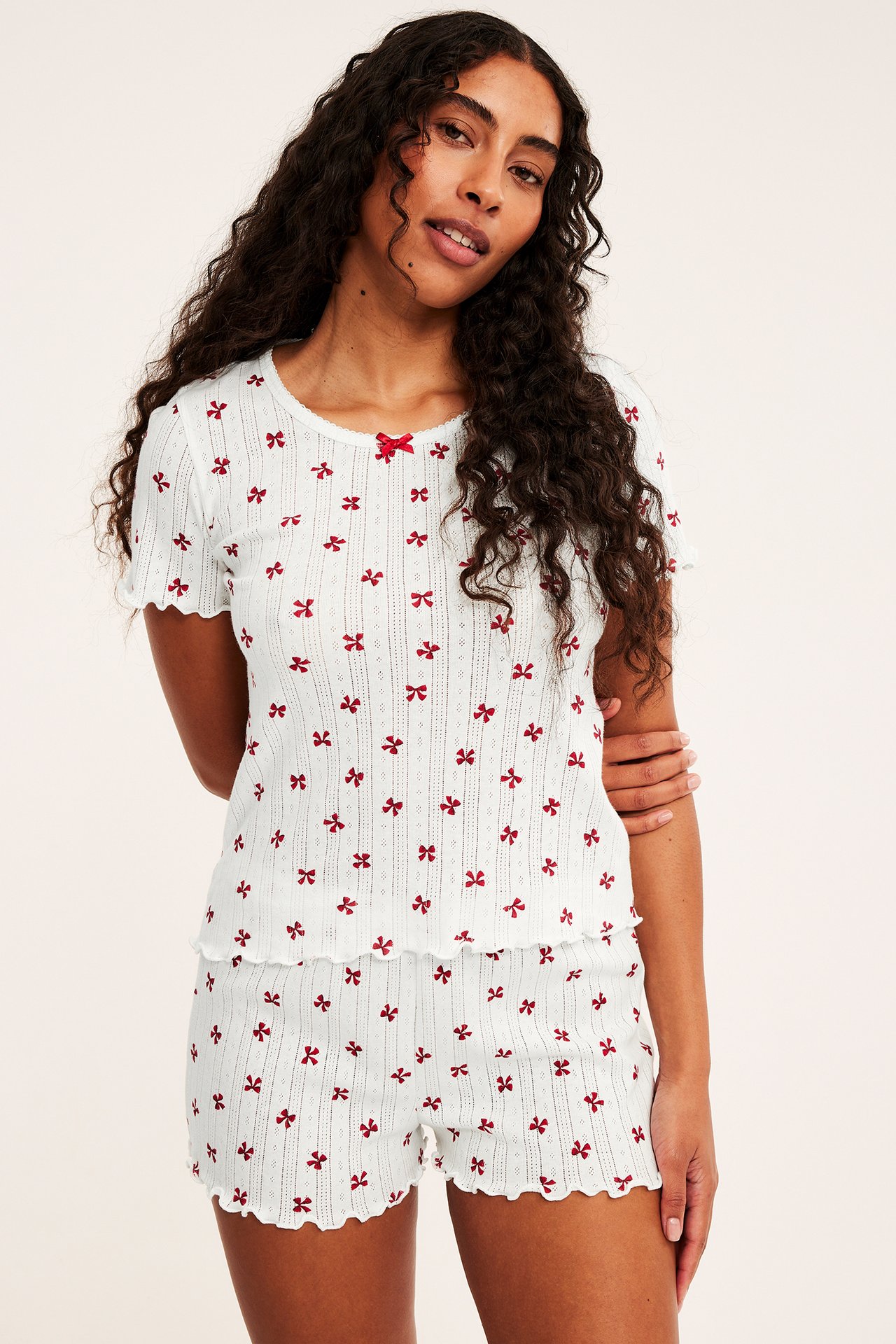 Pyjamassett i pointelle