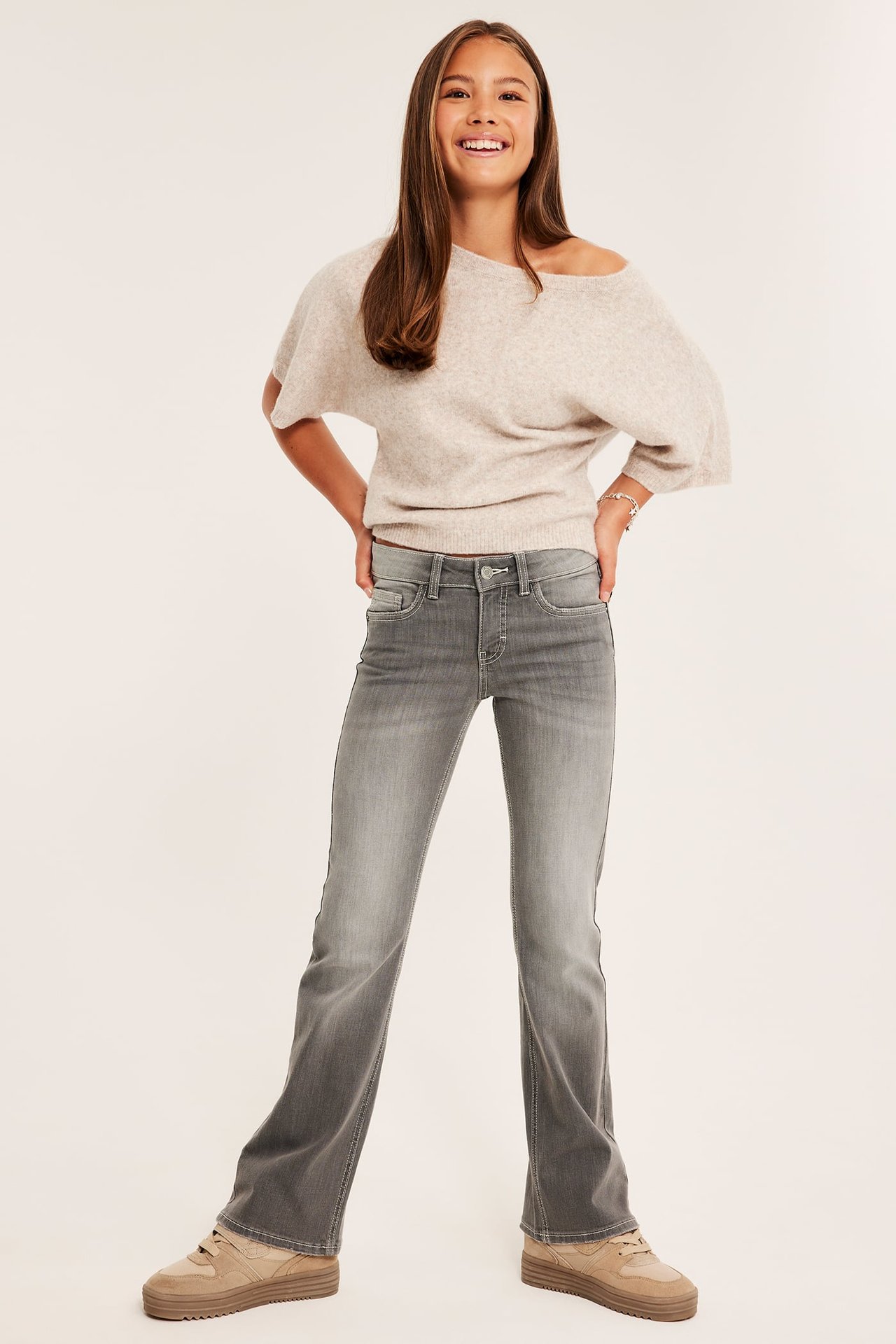 Jeans bootcut low waist