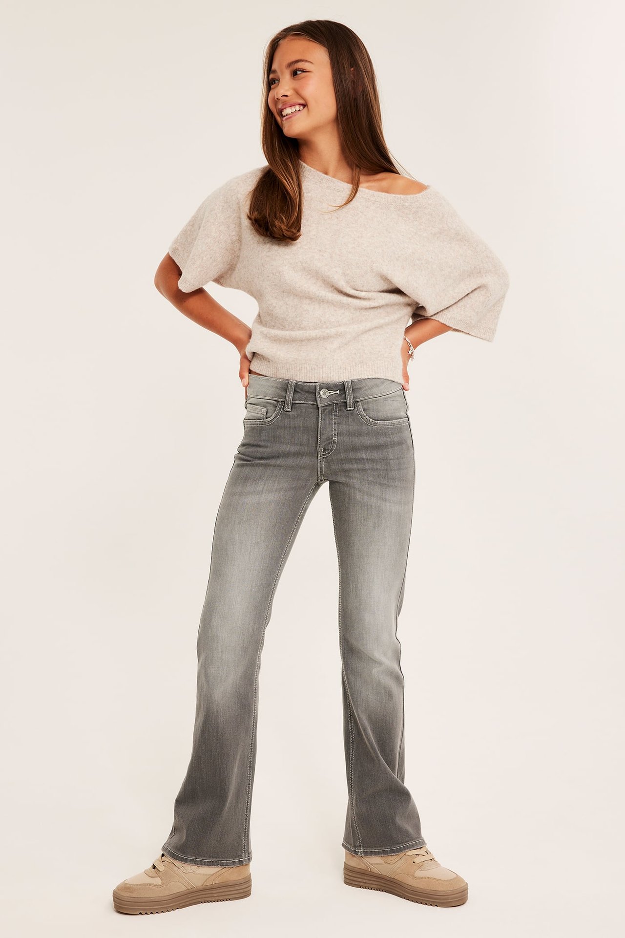 Jeans bootcut low waist