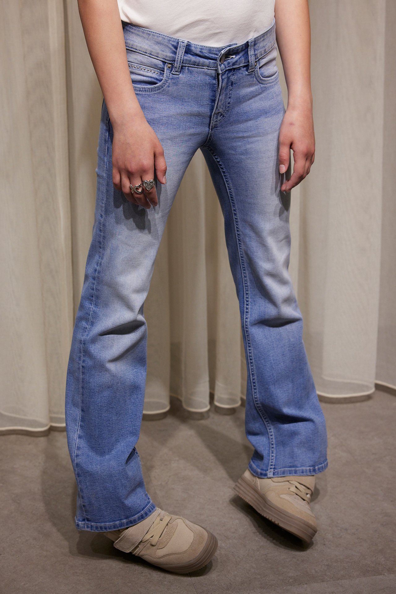 Jeans bootcut low waist