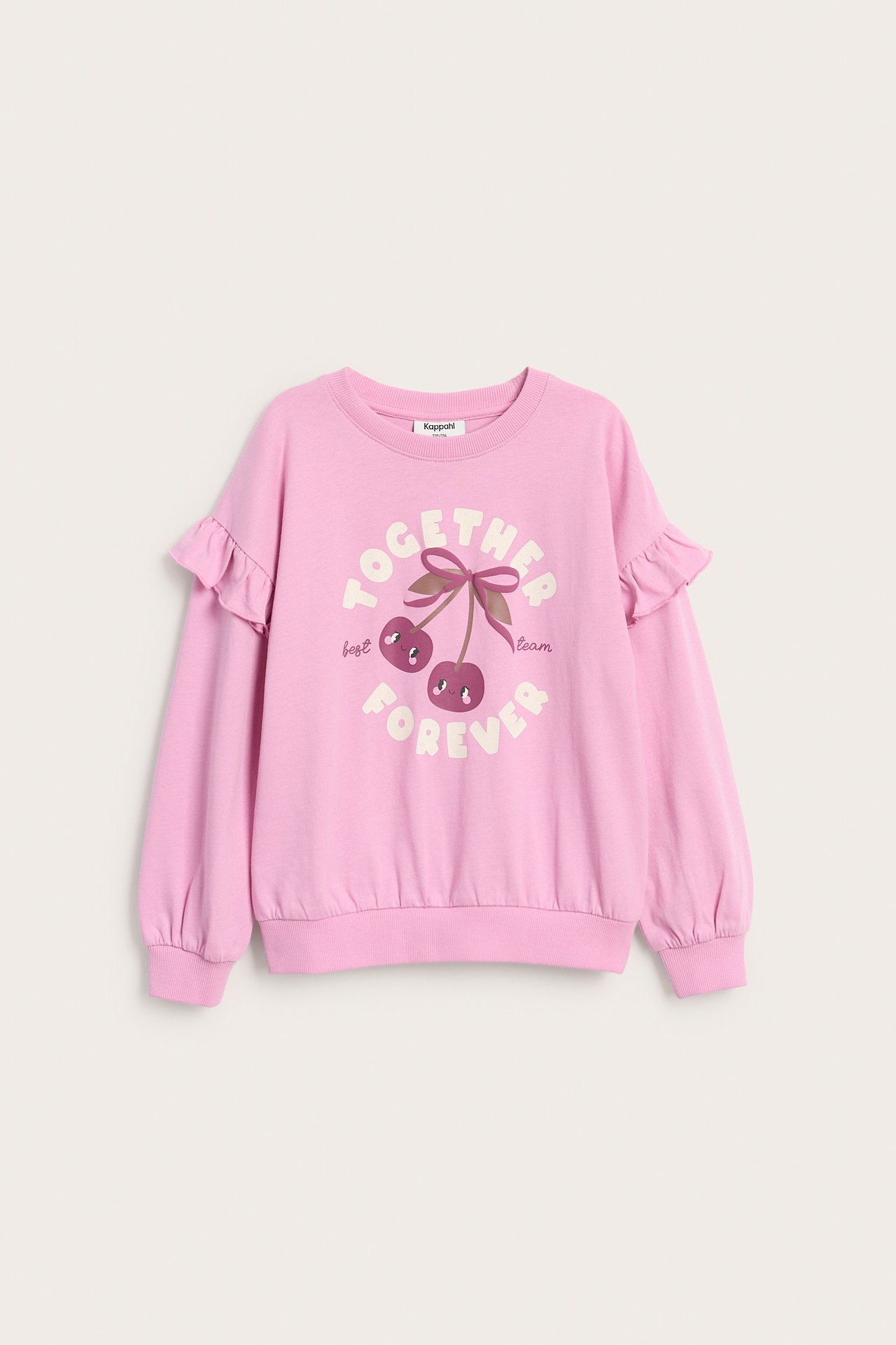 Långärmad topp med print
