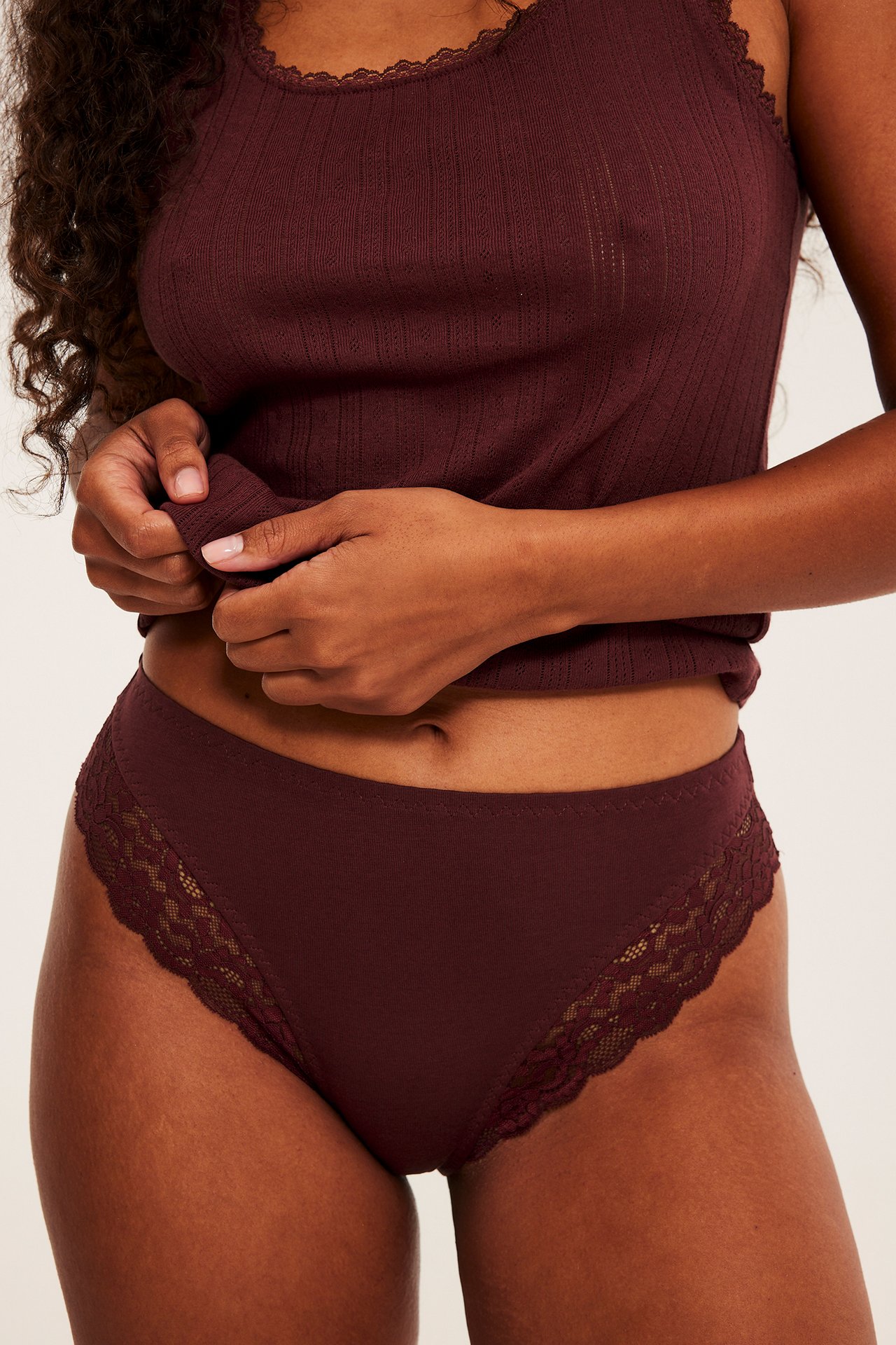 3-pk. brazilian-truser - Mørkerød - 3