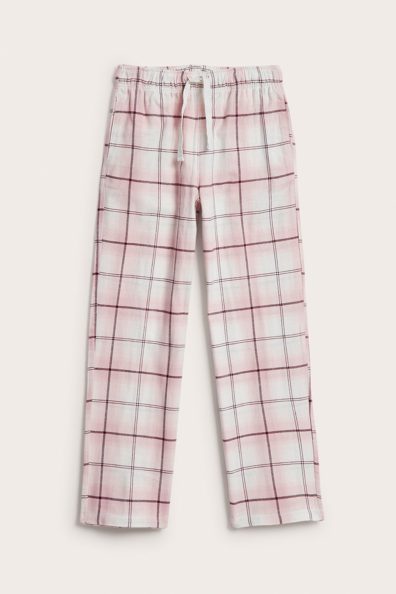 Rutete pyjamasbukse i flanell
