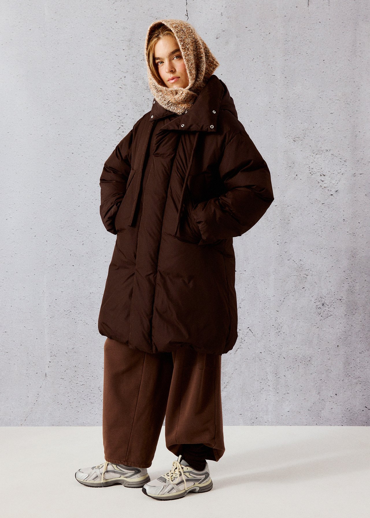 Oversized dunkåpe