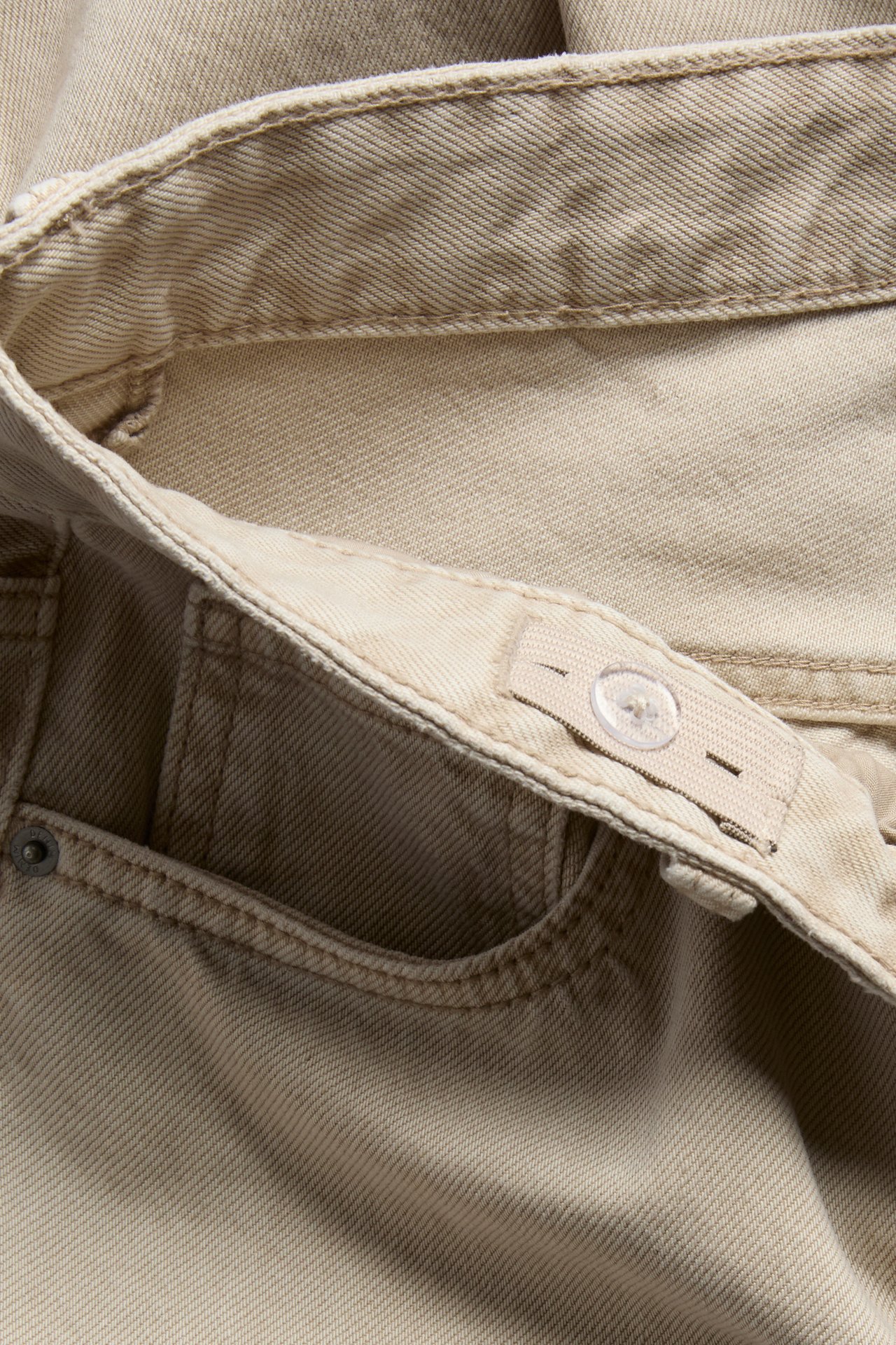 Loose-farkut, joissa on viisi taskua - Beige - 5