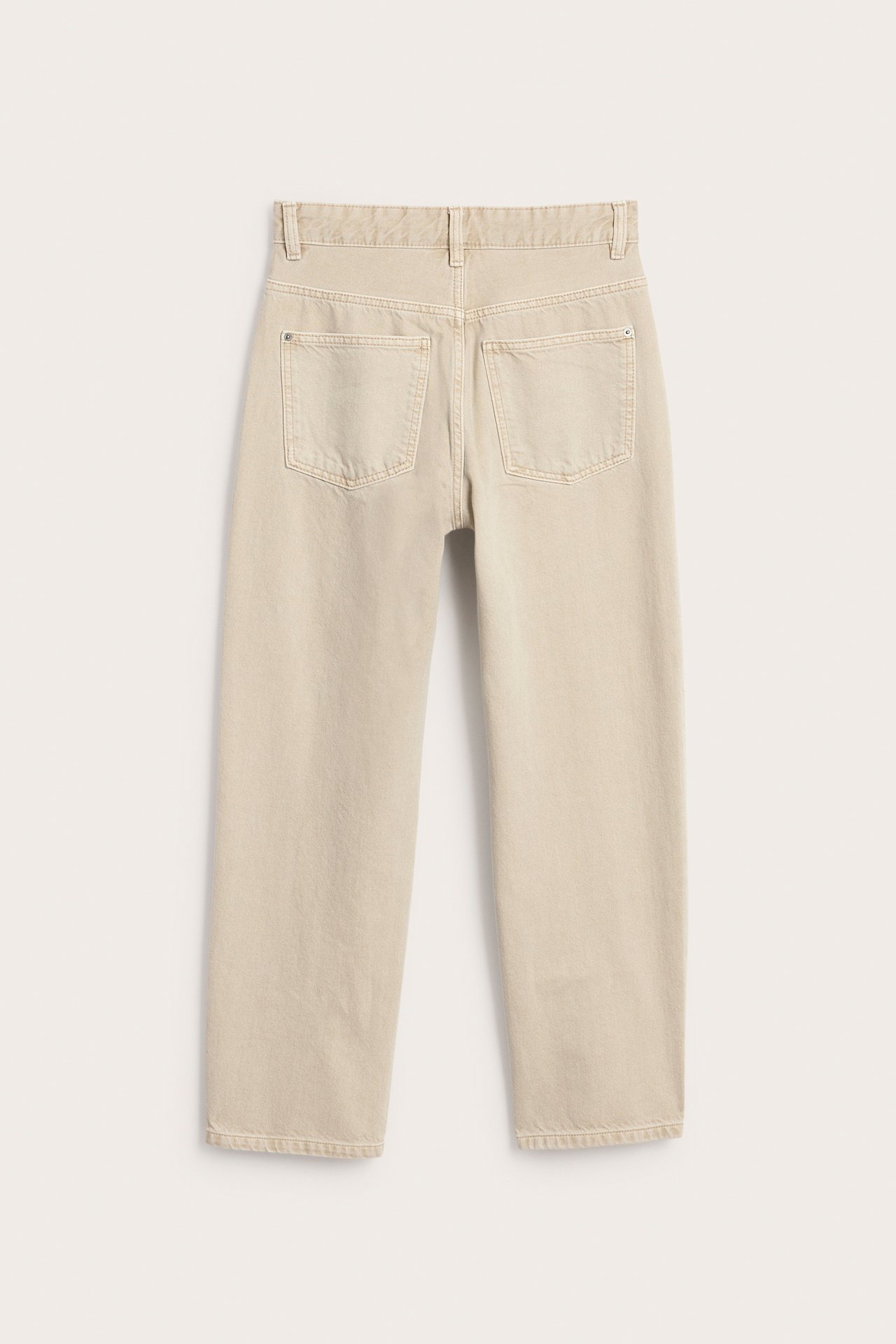 Loose-farkut, joissa on viisi taskua - Beige - 6