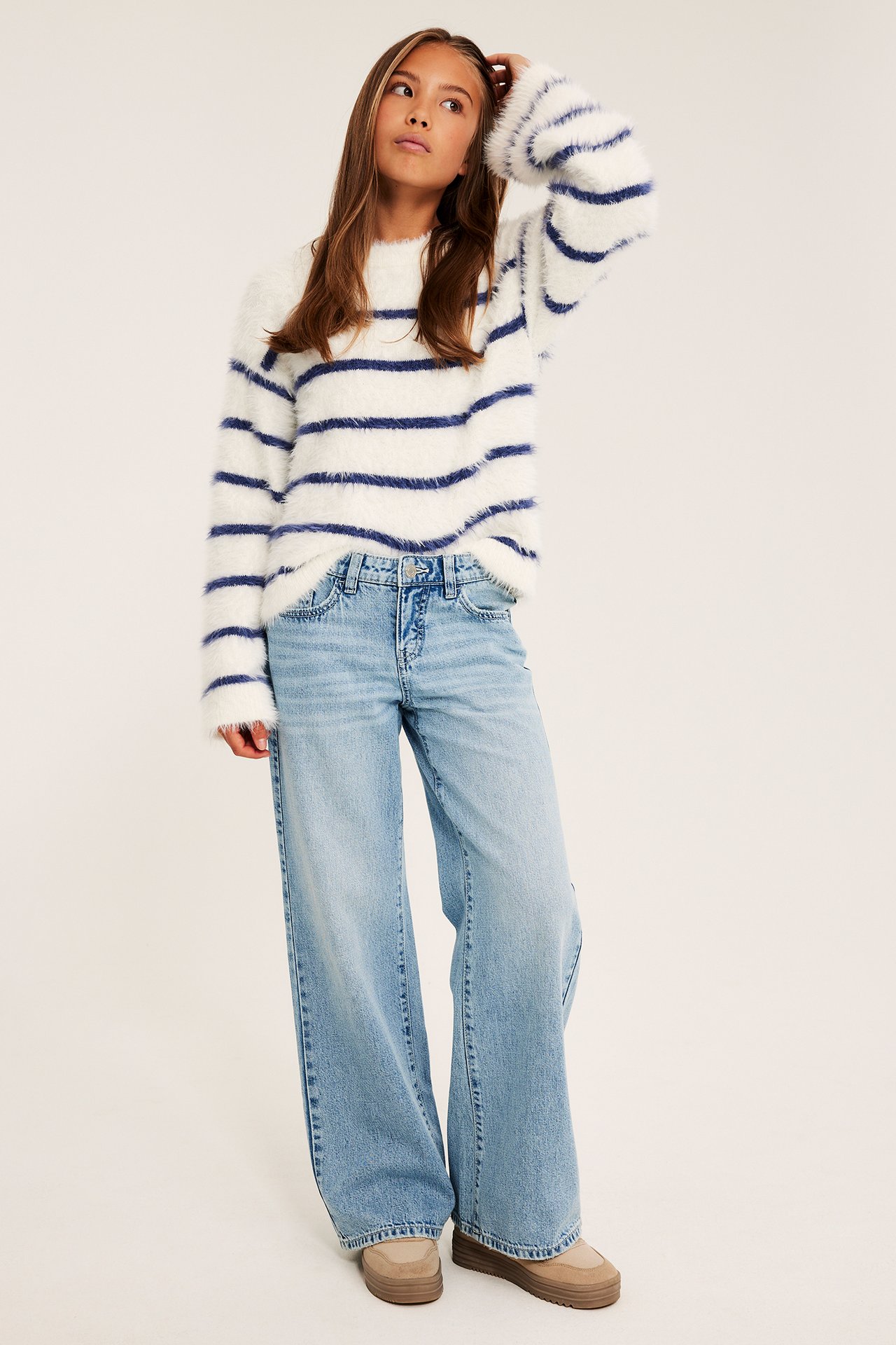 Wide jeans low waist