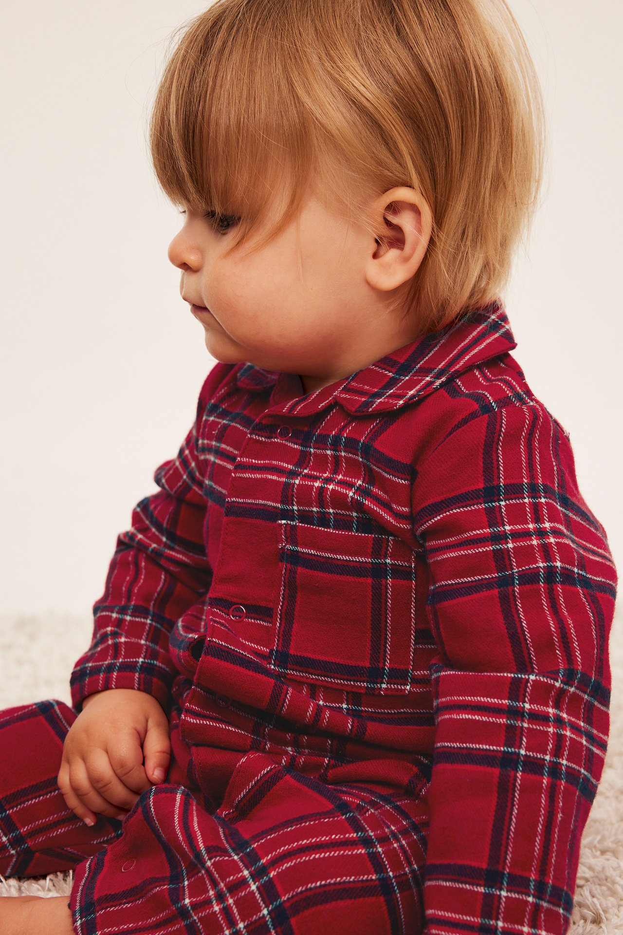 Vauvojen ruudullinen flanellipyjama