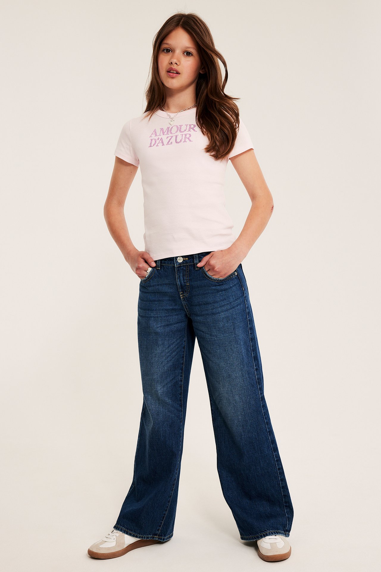 Wide jeans low waist