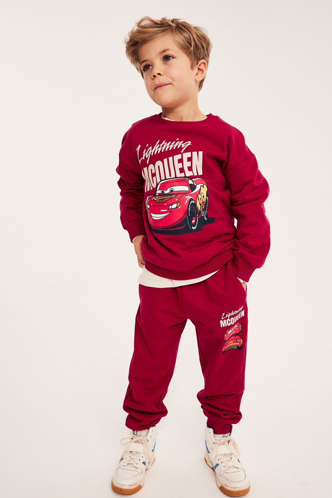 Sweatshirt med Blixten McQueen - Rød - 3