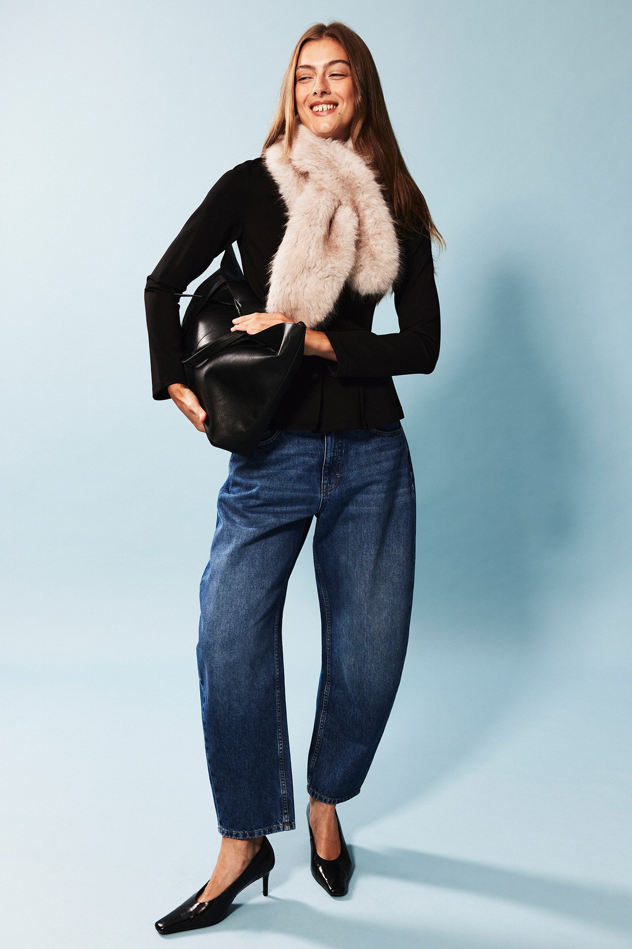 Wide Jeans High Waist Barrel Fit