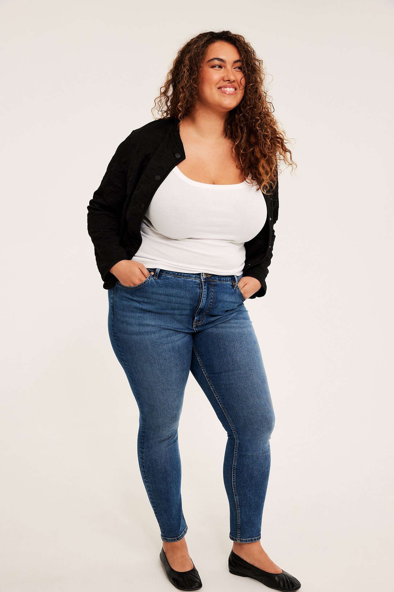 Slim jeans high waist