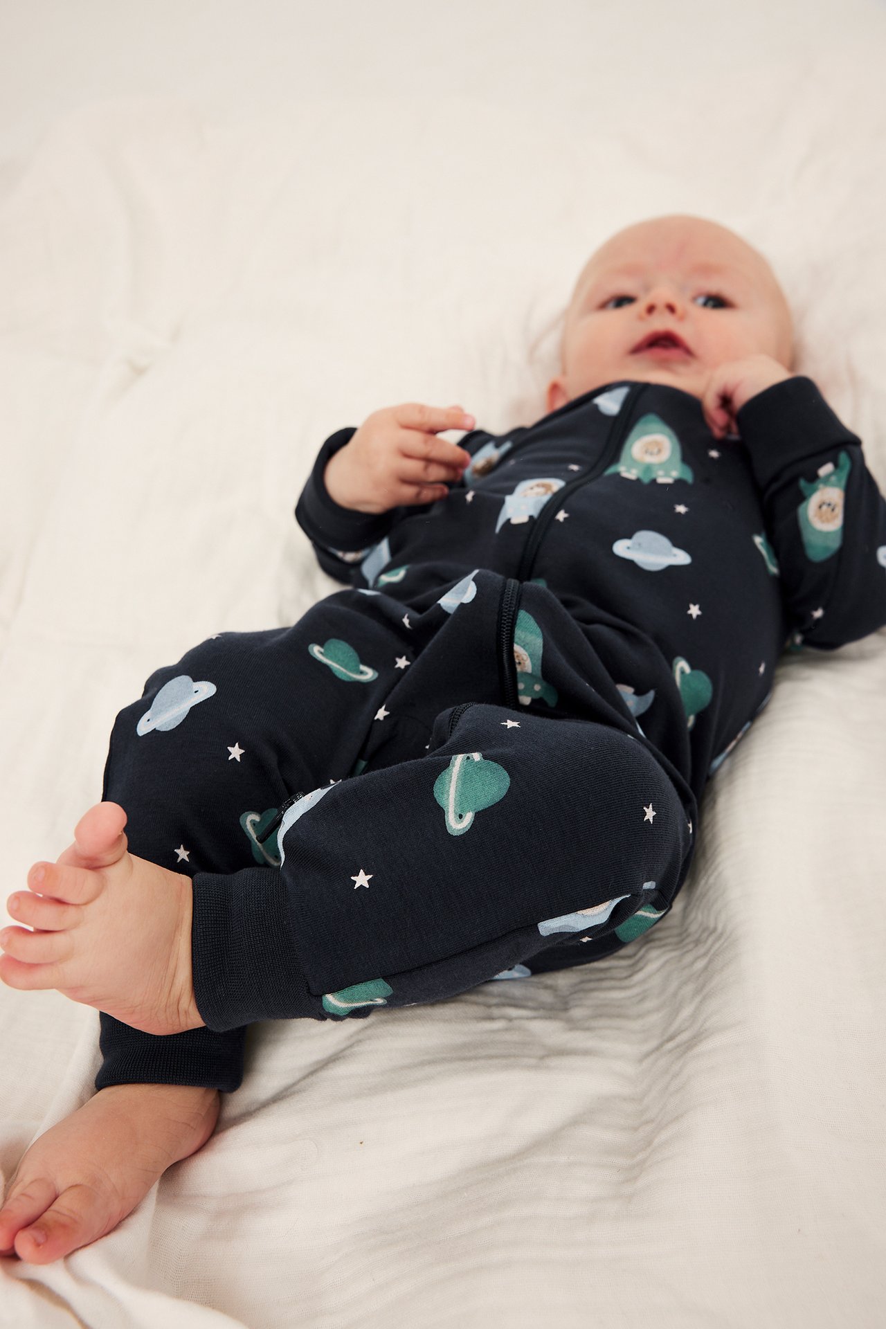 2 kpl:n pakkaus pyjamia autokuviolla - Sininen - 5