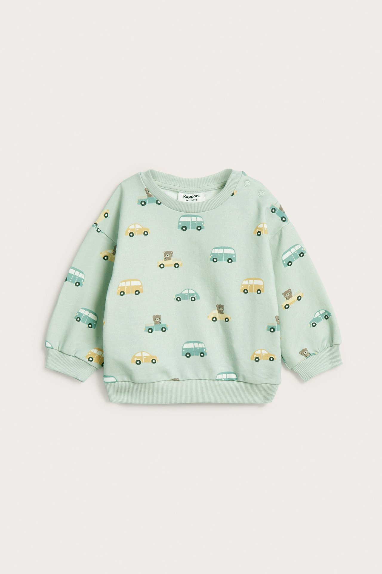 Sweatshirt med fordonstryck