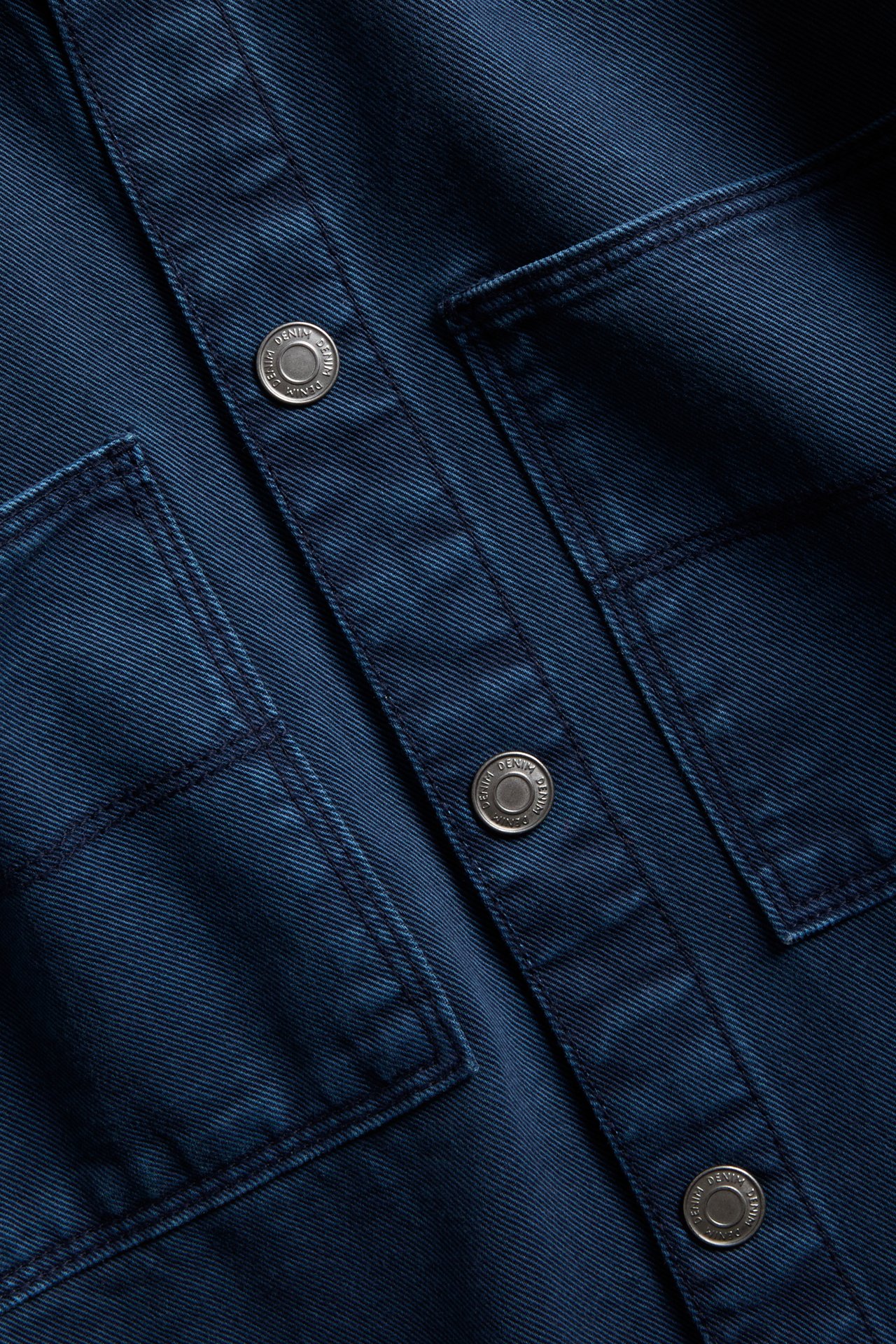 Overshirt i denim - Mörkblå - 2