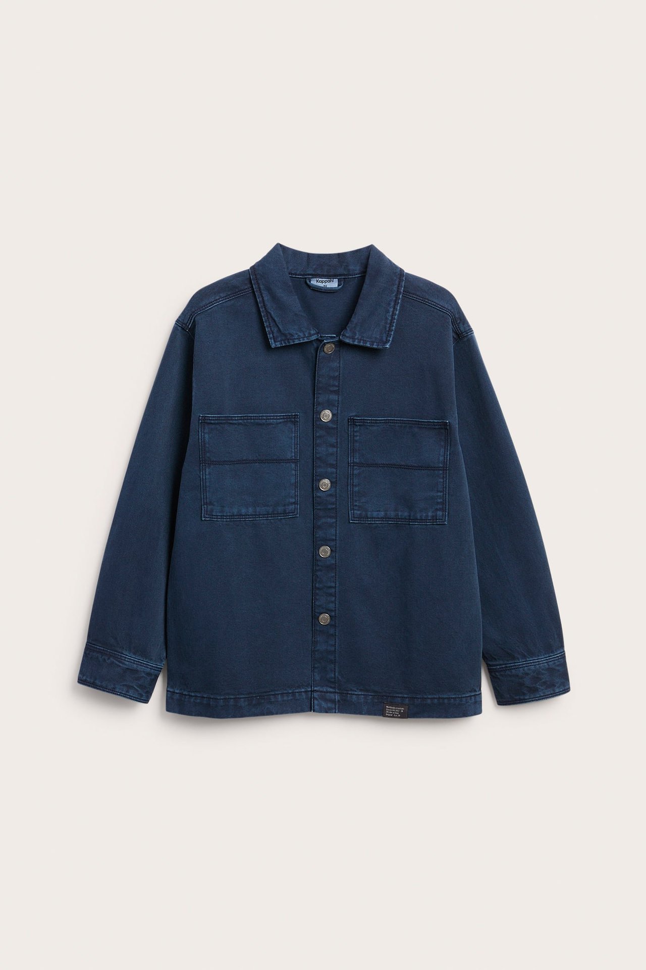 Overshirt i denim - Mörkblå - 1