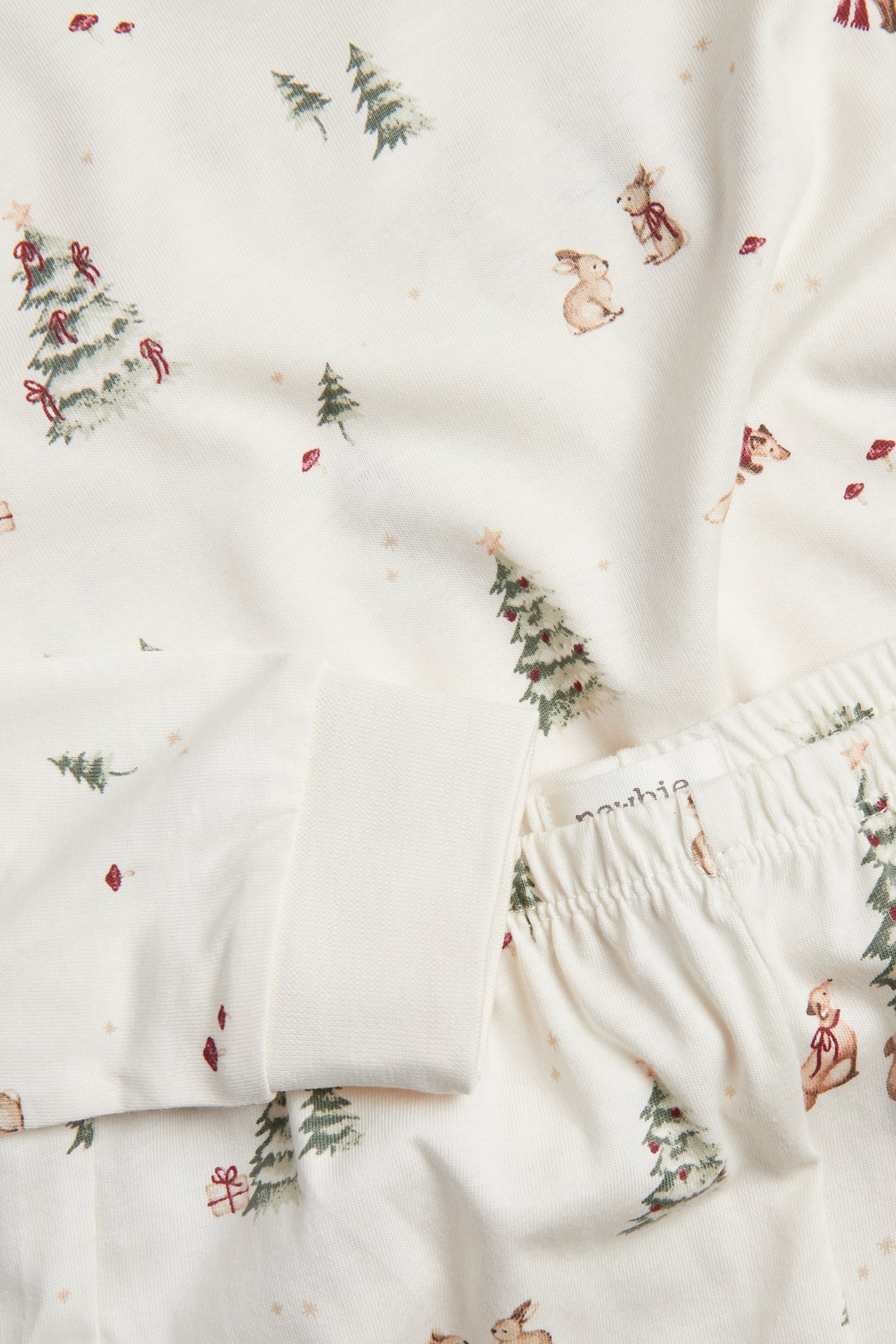 2-delad julpyjamas - Offwhite - 2