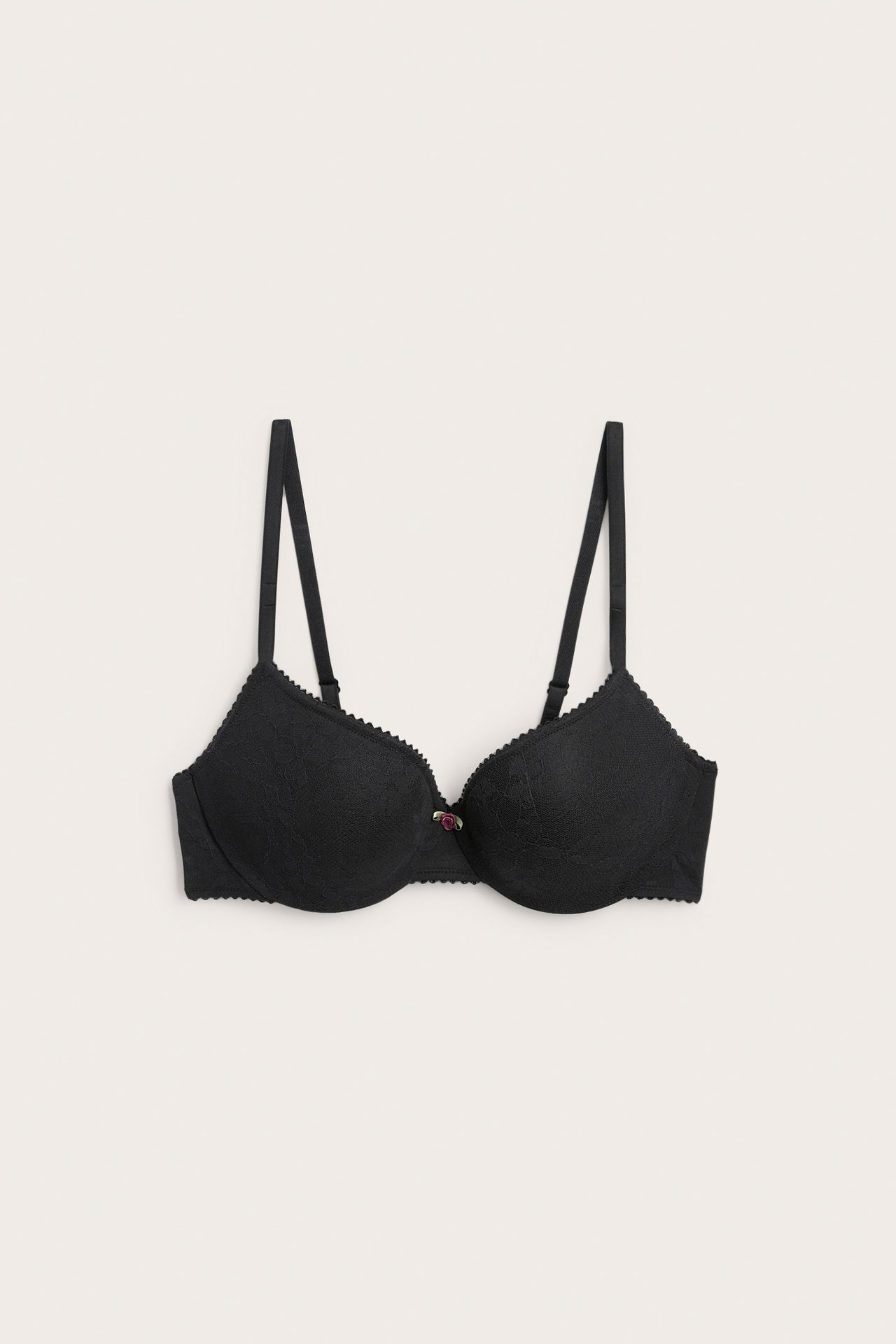 Stanik push up z koronki