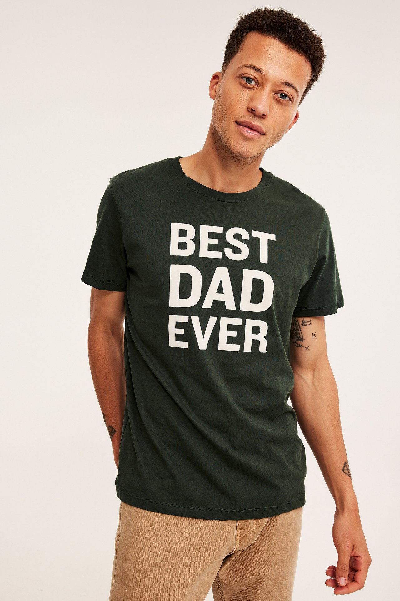 Fars dag t-shirt - Grön - 1