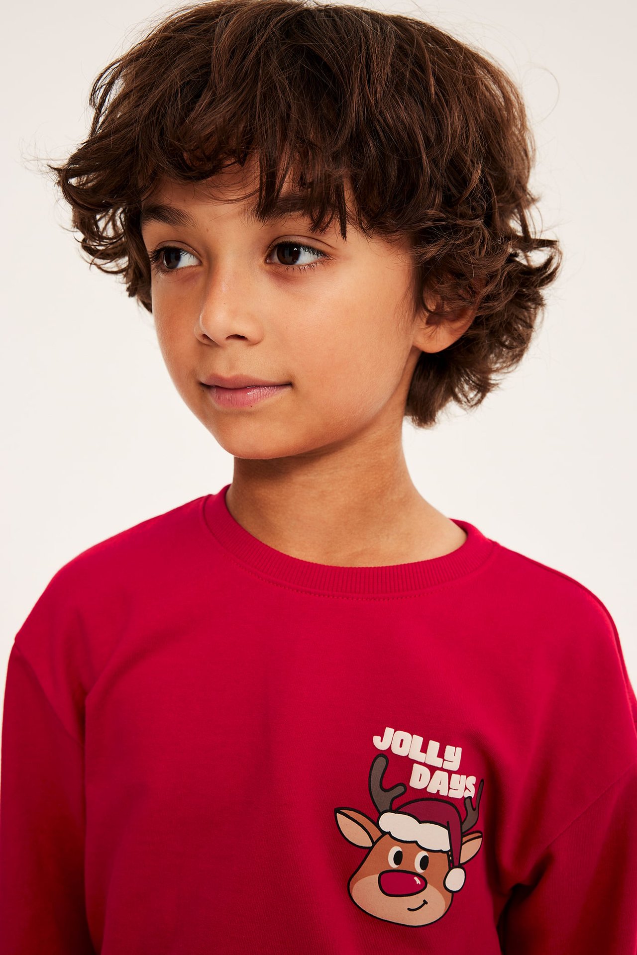 Jultröja sweatshirt - Röd - 4
