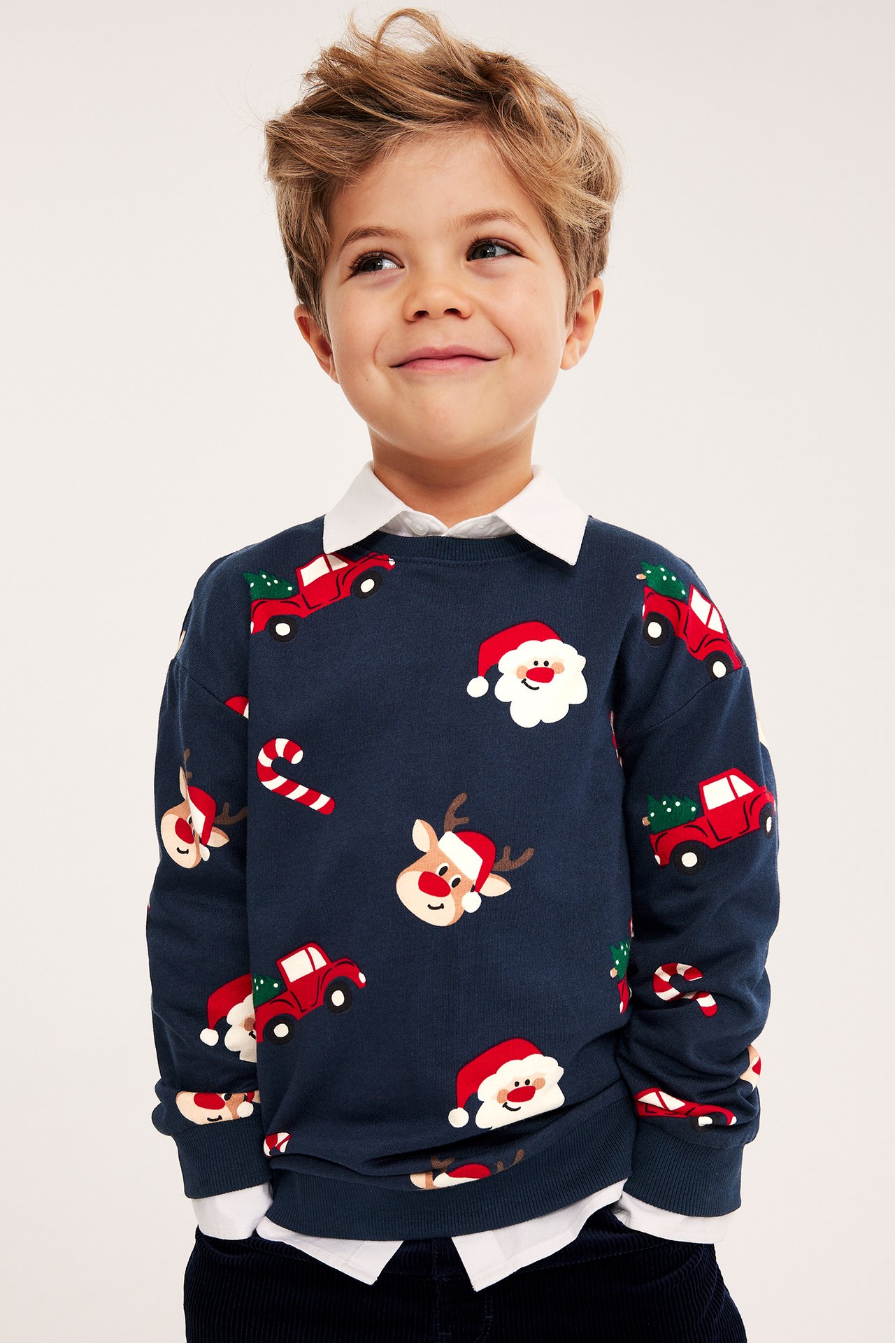 Jultröja sweatshirt - Mörkblå - 4