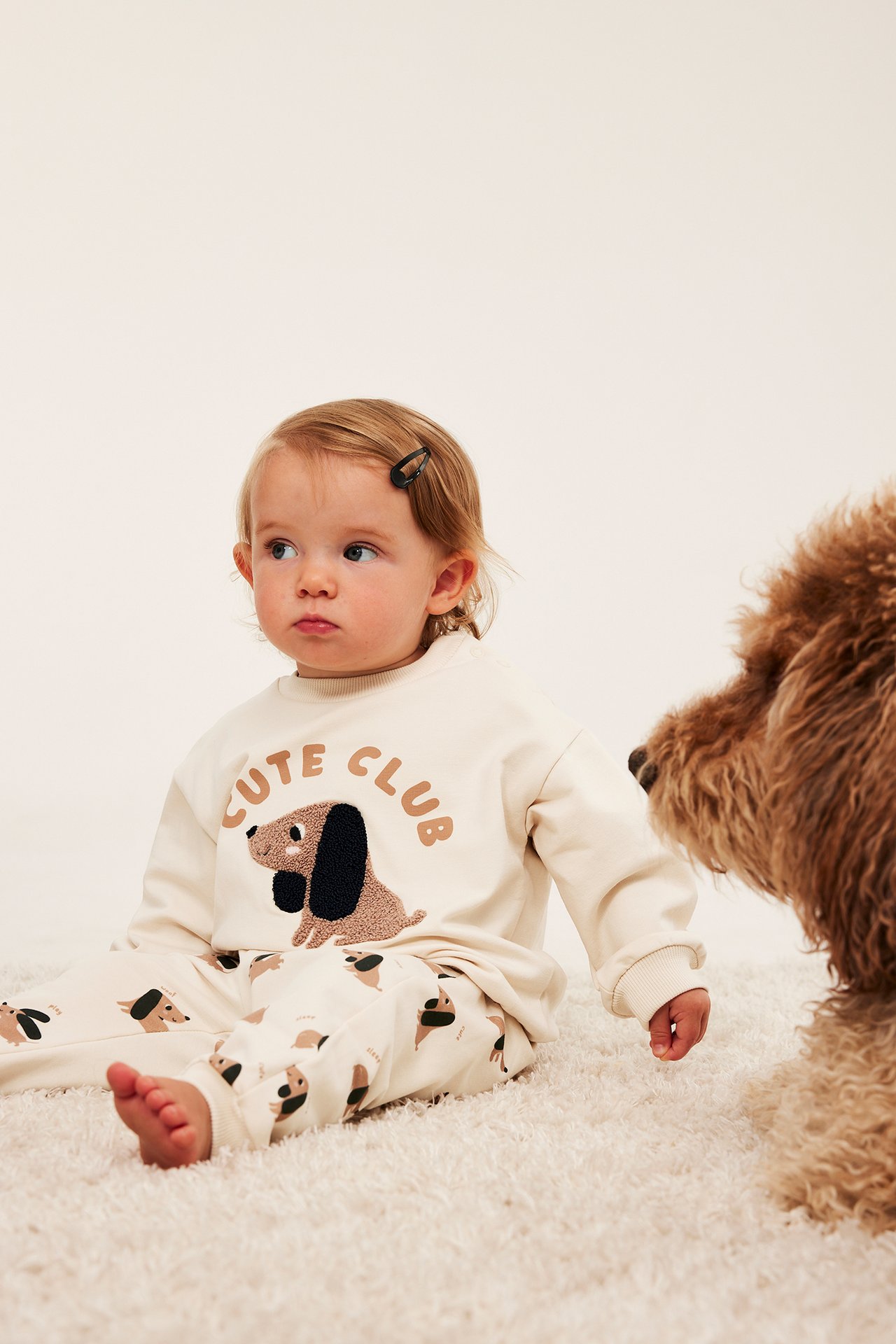 Sweatshirt med print