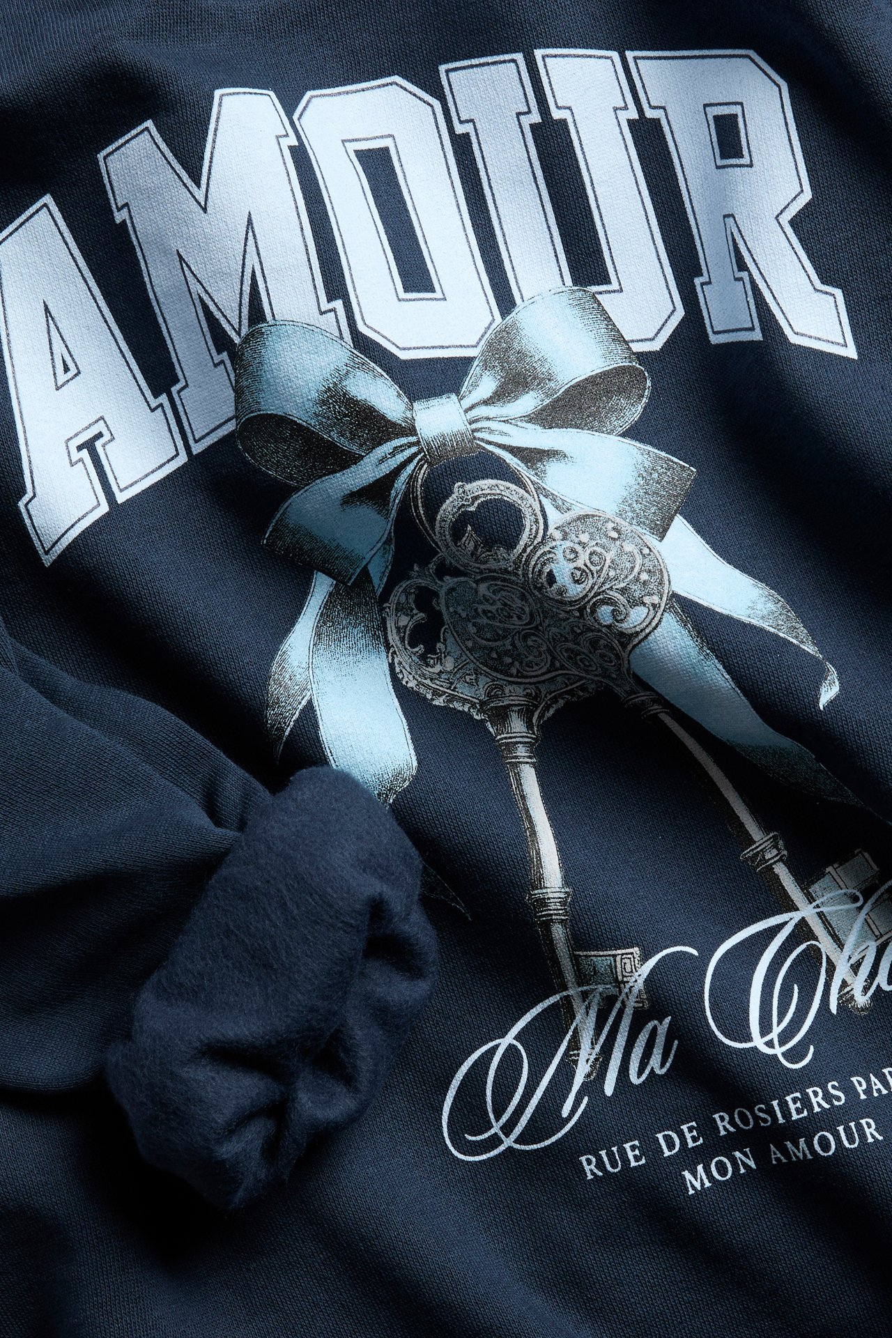 Sweatshirt med print