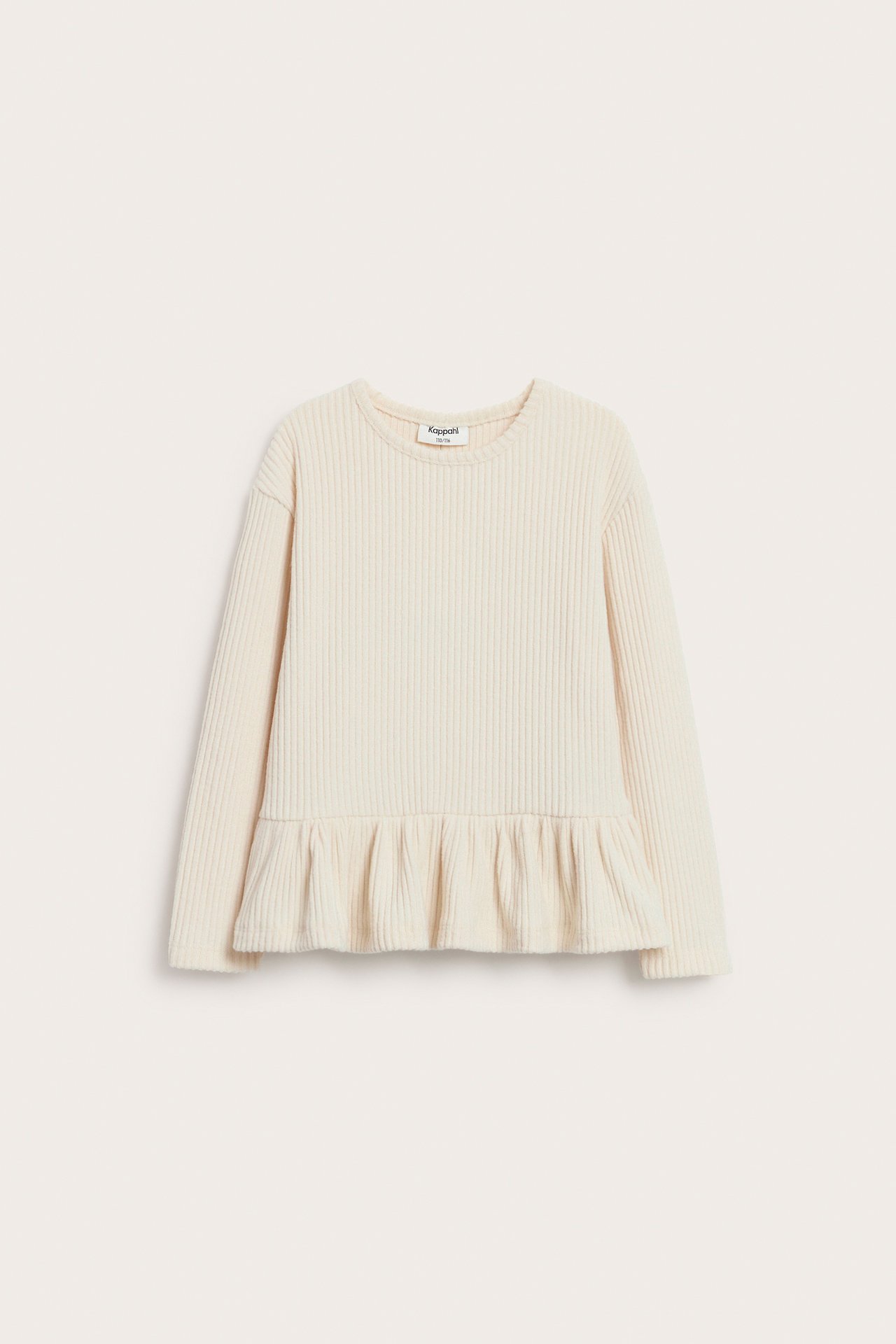 Pitkähihainen peplum-paita