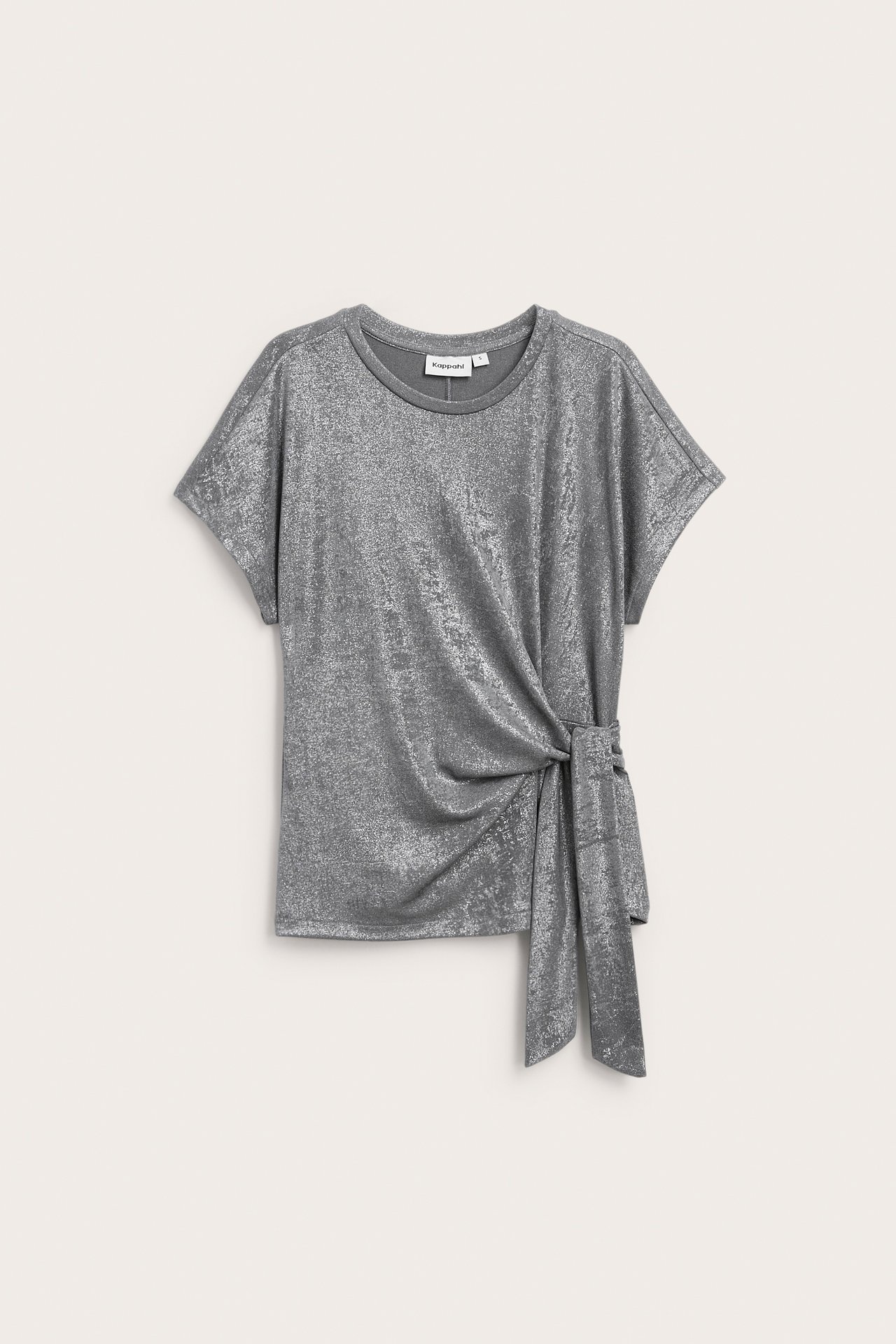 Kortärmad draperad top