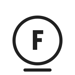 Symbol instrukcji prania dla czyszczenia chemicznego z ograniczoną ilością wody