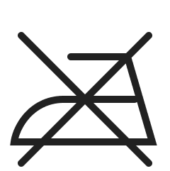 Symbol instrukcji prania dla osób nieprasujących