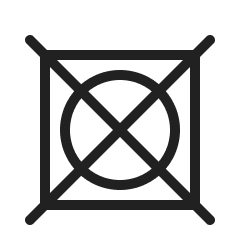 Symbol instrukcji prania: nie suszyć w suszarce bębnowej