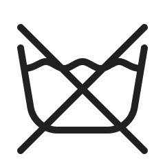 Symbol instrukcji prania dla prania bez użycia wody