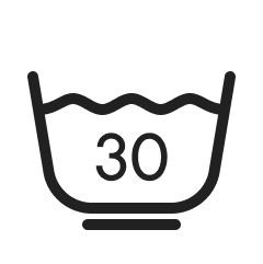 Symbol instrukcji prania 30 stopni delikatne pranie