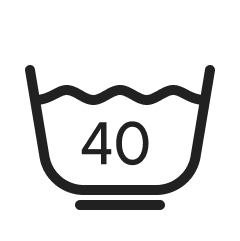 Symbol instrukcji prania 40 stopni delikatne pranie