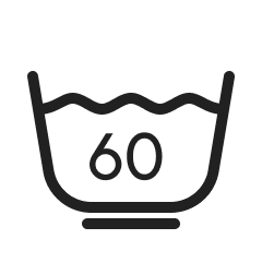 Symbol instrukcji prania 60 stopni delikatne pranie