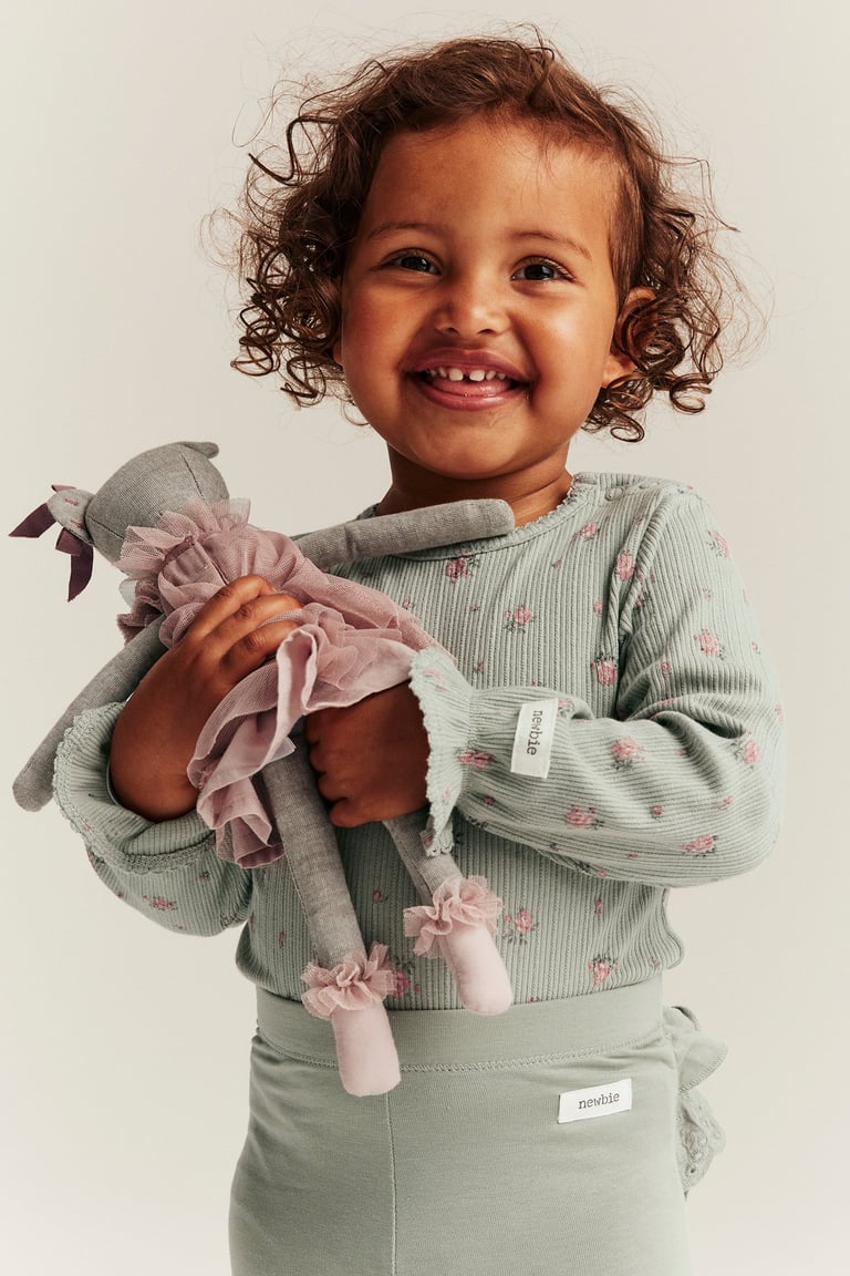 Blomstrete body | Grønn | Baby | Newbie, image size:768x1152